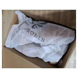 DOBOLIN Heels for Women Dress Shoes Heeled Sandals 2.5-Inch Low Block Chunky Hight Ankle Strap Strappy Open Toe Pumps Comfortable Dressy Wedding Bridal Homecoming Nude Size 7.5