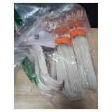 Amazon Basics Slim, Velvet, Non-Slip Suit Clothes Hangers, Ivory/Rose Gold - Pack of 100