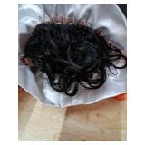 GORGIUS Glueless Water Wave Lace Front Wigs Natural Black Synthetic Curly Wig Pre Cut Pre Plucked Side Parted Hairline 20 Inch