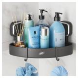 TAILI Corner Shower Caddy with Suction Cup Hooks, Aluminum Corner Shelf Basketï¼ Wall Mounted Organizer Rack for Shampoo, No-Drilling Rustproof for Kitchen and Bathroom