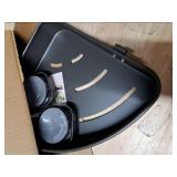 TAILI Corner Shower Caddy with Suction Cup Hooks, Aluminum Corner Shelf Basketï¼ Wall Mounted Organizer Rack for Shampoo, No-Drilling Rustproof for Kitchen and Bathroom