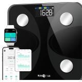 Scale for Body Weight and Fat Percentage, RunSTAR Digital Accurate Bathroom Smart Scale with Large Display, FSA&HSA Eligible 13 Body Composition Analyzer Sync App