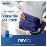 REVIX Ice Pack for Injuries Reusable Gel for Lower Back, Cold Packs for Back Shoulder, Elbow, Hip, Leg, Wrap Around Entire Knee, Soft Cold Compress,16 Ã 9\" Navy
