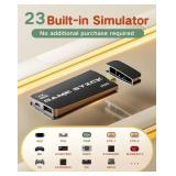 FCHOZY 2026 Upgraded Retro Gaming Console, Nostalgia Game Stick Pro, Classic Video Games with 4K HDMI, 20,000+ Games and 23 Emulators, Upgraded Dual 2.4G Wireless Controllers 64GB