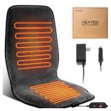 Dark Grey Heated Seat Cover Cushion with Heat Warmer, Large Size Soft Comfortable Winter Seat Cover Cushion Heating Pad for Office Home Chair Warm Cold Weather Gift for Winter, 3 Models Setting