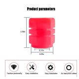 12PCS Fluorescent Car Tire Valve Stem Caps, Luminous Wheel Valve Tire Air Cover, Illuminated Dustproof Corrosion Resistant, Auto Accessories Fit for Motorcycles, SUV, Trucks, Bicycles (Red/12PCS)