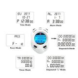 Stopwatch Timer, Digital Stop Watch with 0.01second & 0.001second Timing, Metal 10/100/400 Laps Memory, Rolilink Large dispaly Alarm Clock for Coach Sports Running Marathon