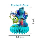 8Pcs Cartoon For Monster Honeycomb Table Centerpiece,Birthday Party Supplies Table Decorations for Party Decorations.