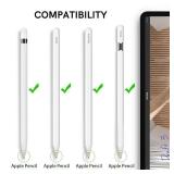 Delidigi 3 Pack Replacement Tips Compatible with Apple Pencil Pro/2nd Generation/1st Gen/USB C, Wear-Resistant iPencil Nibs Accessories Fine Point Precise Control Pen Like Tips