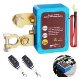 MNJ Motor Kill Switch for Car, 12V 240A Car Battery Remote Disconnect Switch, Smart Voltage Car Kill Switch Anti-Theft Battery Shut Off Switch for Auto Truck Marine RV ATV