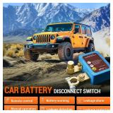 MNJ Motor Kill Switch for Car, 12V 240A Car Battery Remote Disconnect Switch, Smart Voltage Car Kill Switch Anti-Theft Battery Shut Off Switch for Auto Truck Marine RV ATV
