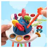 Baby Sensory Montessori Toys for 6-12-18 Months Sensory Balls Pull String Toys for Babies 0-6 Months Teething Developmental Toy for 1 Year Old Boys Girls Valentine Birthday Gifts 9-12 Month Old Infant