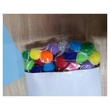 MARFOREVER 4 Pack 26.3 Feet Colorful Pom Pom Garland Decorations, 30 Balls Rainbow Felt Ball Garland Rainbow Garland Hanging Supplies for Wall Christmas Tree Classroom Birthday Party Home Decor