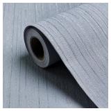 Biyoee Blue Grasscloth Peel and Stick Wallpaper Texture Self-Adhesive Contact Paper 15.7\" X 120\" Faux Grasscloth Removable Wallpaper for Cabinets Counter Top Liners