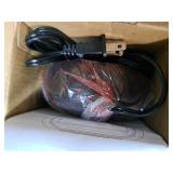 Amazon Basics Small Digital Oval Alarm Clock With LED Display, Nightlight & Battery Backup, Black, 4.5 x 3.5 x 2.4 Inches