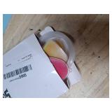 Soulchen 24 Pcs Christmas Gummy Ornament Acrylic 8 Colors Fake Candy Christmas Tree Ornaments Sugar DIY Xmas Decor with Rope for Xmas Tree Treat Corner Party Hanging Decorations(Candy)