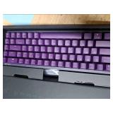 Hexgears U1 Mini Wired Keyboard, Ergonomic Mechanical Gaming Keyboard with MX RGB Backlit Compact 68 Keys Windows Laptop PC Mac - Kailh Blue Switch (Clicky) - Purple