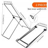 KishYa 2 Pack Solar Panel Stand, Folding Solar Panel Stand, No Fixed Installation Required Sturdy and Lightweight Suitable for Less Than 0.35 Inches Thick