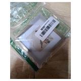 3x3 Picture Frame, Brass Metal Square Photo Frames with HD Glass, Fits 2x2 with Mat or 3 x 3 without Mat, Display for Wall and Table, 1 Pack