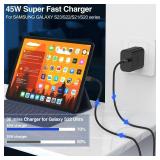 ððððð¤ 45W Super Fast Charger Type C, for Samsung Galaxy S25 S24 Charger Block with 10FT Type C Charging Cord for Samsung Galaxy S25+ S24+/Ultra/S22/S21/S20, iPhone 1