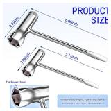 MotBach 10 PCS Chainsaw Scrench Replacement Tools, Screwdriver Chainsaw Wrench Tool Accessories Set,Alloy Steel T Wrench Spanner Combination Tool,Long and Short Size,13 by 19 mm