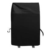 Grill Cover 30in, iCOVER Waterproof BBQ Covers for Two Burner Small Vertical Smoker, Lightweight Easy On/Off, Dustproof UV-Resistant Fit Grills with Collapsed Side Tables