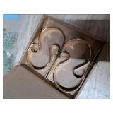 Christmas Stocking Holder,4 Pack Stocking Holders for Mantle,Non-Slip Stocking Holders for Christmas Decorations,Lightweight Stocking Hangers for Mantel Fireplace with Adjustable Design,Gold