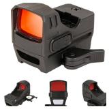 Gotical Multi-Reticle 2 MOA & 65 MOA Circle Open Reflex Sight, QD Auto Lock, Integral High See Thru Picatinny Mount Convenient Tray Battery Compartment Shake Awake