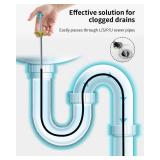 OTORAT 35.5inch Flexible Hair Drain Clog Remover Tool(1pcs), 17.8inch Cleaning Brush(2pcs), Hair Catcher Drain Auger Cleaner Tool Set for Pipe, Toilet, Kitchen Sink, Bathroom Tub, Sewer, (2+1)