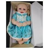 JIZHI Lifelike Reborn Baby Dolls - 18 Inch Realistic-Newborn Baby Dolls Blond Girl Handmade Real Life Toddler Dolls with Clothes for Kids Age 3+