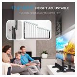 AX WABER Table Top TV Stand with Height Adjustable TV Legs Replacement for Most 37-86 Inch Flat Curved TVs,Steel TV Base Feet Holds up to 150 lbs with Cable Management, Max VESA 800x600mm Black
