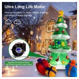 COOLWUFAN 7.5 FT Inflatables Christmas Tree Decoration, Christmas Inflatables Blow Up Yard Decoration with 3 Gift Boxes & Built-in LEDs for Christmas Decorations, Indoor Outdoor Yard Garden Lawn Decor