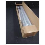 Luvenia Silver Decorative Curtain Rods,Adjustable Curtain Rod For Windows 30 to 72 Inch(2.5-6Ft),Curtain Rod For Bedroom, Living Room,Kitchen,Farmhouse