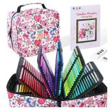 H & B 180-Color Colored Pencils Set with Coloring Book, Eraser, and Sharpener - Perfect for Drawing and Coloring - Soft Oil-Based Cores Ideal for Adults, Artists, and Beginners