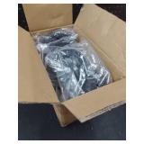 BZOLIHEU Caster Wheels 5 Inch, Swivel Threaded Stem Casters Set of 4 Heavy Duty 2400lbs, UNC 3/8\" -16 x 1 (Stem Diameter 3/8\", Stem Length 1\") Locking Casters Wheels Black