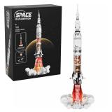 Model Rocket Building Kits for Kids 8-14, STEM Space Ship Rocket Building Toys with LED, 1201 Pcs Spaceship Space Shuttle Collectible Display Model Building Sets Best Gifts for Boys Girls Adults