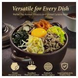DDasiBowl â 4-Pack Korean Clay Pots (17oz / 500ml) with Lids & Handles â Ttukbaegi Stone Bowls for Cooking Bibimbap, Donabe Style Korean Clay Cookware â Oven & Stovetop Safe