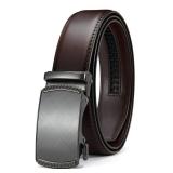 CHAOREN Mens Belt Leather Ratchet Belt - Customizable Fit, Effortless Style (35mm)