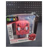 Rubikâs Cube, Spider-Man Cuber, Marvel Collectible Fidget Toy & Desk Decor, Problem-Solving Brain Teaser, Classic Color-Matching Puzzle, Sensory Puzzle for Fans of Marvel Rivals Ages 8 & Up