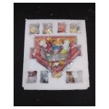 Fun Express Mini Christmas Nativity Set Stable with Jesus Mary Joseph Wisemen - 9 Pieces Red, Blue, Green, Beige, Brown