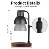 Dimmable Candle Warmer Lamp Adjustable Height Electric Wax Melt Warmer for Jar Scented Candles Suitable for Home Office Decor Birthday Gifts for Women Mom Grandmaï¼with 2 Bulbsï¼