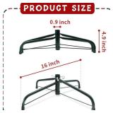 MNKXL 16 Inch Metal Christmas Tree Stand for 4 to 10ft Christmas Trees, Heavy Duty Folding Christmas Tree Stand, Universal Artificial Christmas Tree Stand Replacement