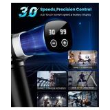 CAMEFER Deep Tissue Massage Gun, Portable Percussion Electric Muscle Massager for Pain Relief, Handheld Massagers with 30 Speeds & 6 Attachments for Back and Neck, Gifts for Men Women