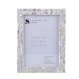 Handicrafts Home 5x7 Picture Frame Mother of Pearl Collection, Handcrafted Photo Frame, Small Picture Frame for Living Room, Wall Decor, Office Desk Decor, Vintage Picture Frames, Gift for her, Thanks