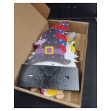 Blulu 32 Pcs Interchangeable Wooden Gnome Decor Valentines St. Patrick