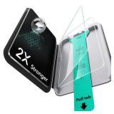 ESR 2 Pack Screen Protector for iPad Pro 11 Inch (M5/M4) 2025/2024, 9H Tempered Glass Film with Ultra Fit Tray, Scratch Resistant, HD Clarity, Bubble Free Application, Apple Pencil Support