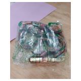 Unique style paws Cotton Dog Collar with Bow Winter Christmas Puppy Collar with White & Red Grid for Small Medium Large Boys Girls Dogs