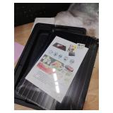 TRUSBER Large Defrosting Tray for Frozen Meat, 12\" x 8\" Defrosting Tray Plate, Quick Food Safe Defroster for Steak, Chicken, Fish, Seafood, Butter and Cream Cheese, Dishwasher Safe