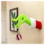 DAZONGE Christmas Decorations Indoor, Christmas Wall Mounted Reaching Hands Decor, X-mas Wall Art Sculpture, Unique Holiday Decor for Home Party Supplies