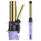 Rotating Curling Iron 1 inch for All Hair Types-Rapid Heating Automatic Curling Iron-Self Hair Curler-zavarea Professional Curling Wand with Long Titanium Barrel-Dual Voltage